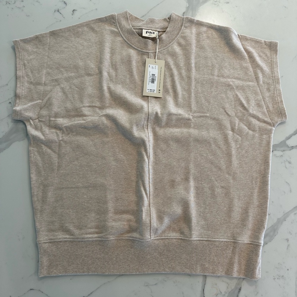 NWT Pact - Airplane Dolman Top Size L - 100% Organic Cotton